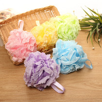 Large thick bath ball shower flower cute bath ball lace back ball rub bath towel flower bath bubble flower