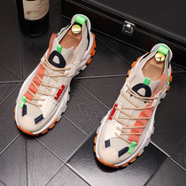 Old Daddy Shoes Men Ins Han Prints Fashion Trends 100 Hitch Sports Casual Shoes Summer Breathable Thick Bottom Interior Heightening Sneakers Shoes