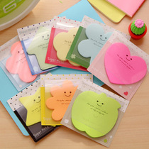 Korean stationery Cute emoticon note stickers Candy color love N stickers Post-it note note message stickers