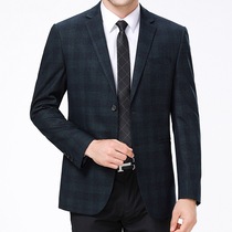 Autumn and winter style single suit casual suit mens single suit middle-aged mens wool coat