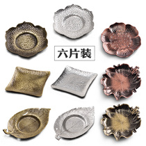 Gold Group Alloy Cup Cushion Tea Cup Tray Anti-irritation Cup Seat Tray Tea Pot Kung Fu Tea Ceremony Accessories