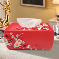 Gargle European multi-function tissue box decorative paper box creative pastoral style retro household living room coffee table ornaments
