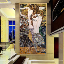 Eye art mosaic fine cut painting Klimt abstract painting background wall dining room porch decoration building materials