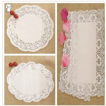 Barber paper lace paper cushion West order plate cushion restaurant paste cake paper plate cake paper hotel