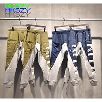 Marxism non-Greg Lauren joint name Kith Los Angeles limited splashing ink stitching tapered closing trousers