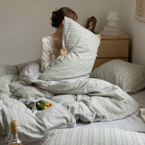 ins cotton wash cotton four pieces of pure cotton woven jacket jacket cotton cotton cotton cotton cotton cotton set 4 seasons