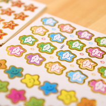 Stickers reward wall children kindergarten stickers Smiley face five-pointed star thumb praise stickers red flag cartoon
