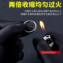 Gold opening ring closure sleeve transparent heat-shrink tube living mouth anti-drop protective sheath invisible fixed connector leather sleeve