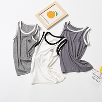 Childrens vest Modale outside wearing a bottom blouse Summer thin Baby cross Bar Shoulder Male male and female wearing harness