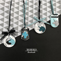 MOMOKO custom ins unicorn white horse fragrant lavender plaster pendant on-board incense birthday gift companion gift