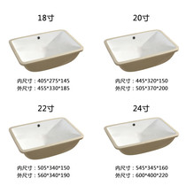  Under-counter basin Square wash basin Multi-size optional