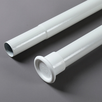 Non-perforated telescopic rod Nordic bedroom living room Roman Rod thickened aluminum alloy hanging pole strut toilet bathroom shower curtain rod