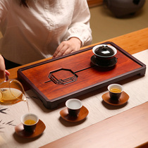 Bamboo high-end delicate tea tray with drainage office with new Chinese heavy bamboo special large number home living room tea table