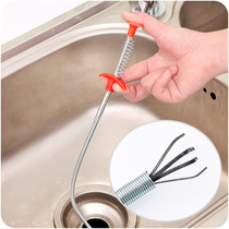 Through Sewer Dredge God Instrumental Toilet Piping Dredge Clamp Foreign Body Garbage Clamp Four Paws Fetch Toilet Spring Hook