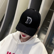 Cap child Han version 100 Lap Duck Tongue Cap With Drill Mesh Red Tide Spring Autumn Round Face Suitable Hat Summer Baseball Cap