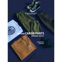  Simwood Jianmu mens autumn new ready-to-wear dyed multi-bag drawstring pants special pit strip tooling casual pants