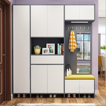 Eurostyle Shoes Cabinet Xuan Guan Cabinet Minimalist Modern Living Room Door Hall Cabinet Cloister Hood Cabinet Integrated Locker with changing shoes stool