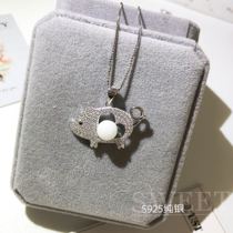 Pig baby fetal hair souvenir diy homemade baby fetal hair breast milk pendant making sterling silver necklace mother and child collection