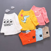 Baby sunscreen clothes pure cotton baby child 2 childrens air conditioning shirt cardigan 1-4 years old boy thin spring summer coat