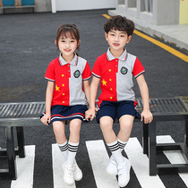 Kindergarten Garden Clothing Summer College China Wind Sports Suit Elementary School Kids School Uniforms for summer clothing Childrens class Two sets