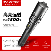 Flashlight Strong Light Outdoor Zoom led Rechargeable Ultra Bright Portable P50 Long Shot Waterproof Home Spotlight Xenon Gas Lamp