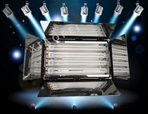4-pipe 55w studio lamp film and TV three primary color film and TV equipment Photography supplementary light lamp