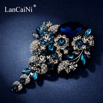 Brooch brooch female upscale new 2021 New Korean elegant atmosphere luxury crystal retro accessories coat pin