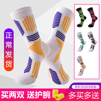 Sports socks in the tube elite basketball socks thickened towel bottom sports socks mens autumn and winter running Table Tennis Tennis