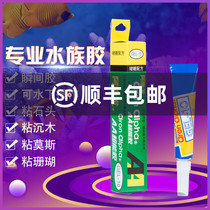 Alongfa Water Glue P Brand Aquarium Coral Glue Stone Landscape Sunwood Strong Aquatic Glue 20g Free Mail