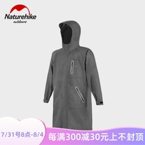 Naturhike Norway guests long section hat half open flap raincoat waterproof and breathable Fashion outdoor hiking tourist rain cape