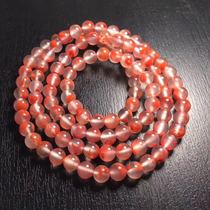 Nanhong Hong Nanau ice floating red flowering bracelet necklace lychee frozen 108 Buddha - bead bracelet string of Buddha Lichee