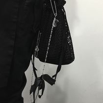 -Deconstruction-Hole-Grid-shoulder bag-Send Hanging