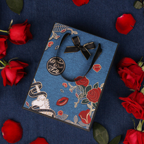 Fang Senyuan gift bag Tanabata Valentines Day gift bag packaging bag Vintage tote bag Creative gift bag Paper bag