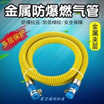 Household gas gas Natural gas liquefied gas pipe Exhaust pipe Water heater gas stove connection joint Metal hose