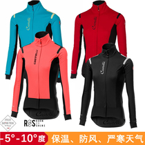 Scorpion Castelli Alpha ROS Fall Winter Women's Fleece Cycling Wear Windproof Thermal Jacket