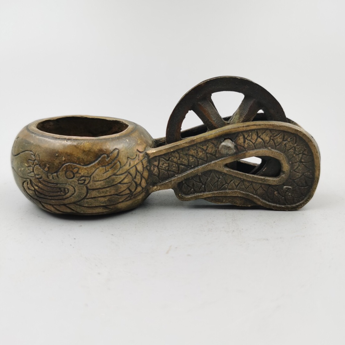Antique Antique Antique Dragon Fittings Retro Pure Copper Paper Antique Inku Collection of Antique Ink Dow