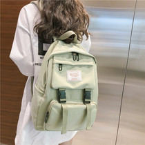 Junior high school backpack 2020 fashion school bag female ins style Korean version ulzzang high school student backpack tide large capacity