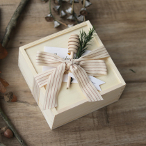 Birthday gift box large square wooden box creative gift box Mori Net red empty box small custom