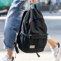 Double Shoulder Bag Mens Backpack Fashion Trends High School Students Junior High School Boy Hans Edition Campus Travel Big Capacity