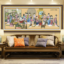 Mona Lisa Cross embroidered chess and calligraphy eighteen Beauty figure XII Golden Hairpin Red House group Fantu 2021 new