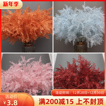 Wedding decoration simulation flower single Sandalwood leaf red champagne wedding hall ceiling floral background flower art flower arrangement