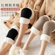 Lamb velvet socks men and women knee protection socks winter thickening plus velvet warm socks elderly joint leggings socks cold protection
