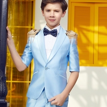  Boys  dresses childrens costumes flower girl suits host wedding suits British formal shorts suits summer