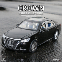 Emulation 1:24 Crown Alloy Car Die Children Sound And Light Resilience Toy Car Door Boy Car Model Pendulum