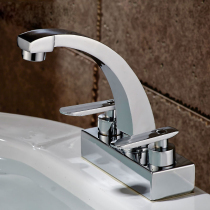 Toilet kitchen basin double hole faucet hot and cold water faucet double two hole faucet three hole wash basin faucet