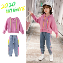 Girl Suit Spring Autumn Dress Ten-year-old Girl Net Red Trendy Ocean Gas 6 Spring 7 Clothes 8 Sports Children Two Sets 9