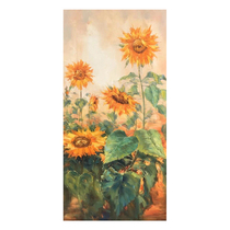 (new product) Lufeng sunflower boutique realistic cloth surface oil painting 60x120cm