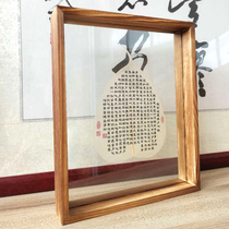 Bodhi Gentium Leaf Specimen Decoration Painting Transparent Bay Leaf Warp Like if the Polo Honey Heart is made by Buddhist Calligraphy Knot Zen