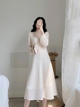 Balloon Flower Dress Code Style Small Crowd Light Extravaganza 2020 New lean temperament Gentle Breeder Wind Fairy small fragrant breeze Long dress