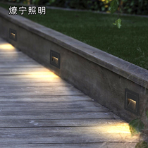 Villa stair light theater step light embedded step light led corner light long strip outdoor waterproof wall light